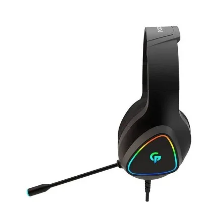 Porodo Gaming Headphone HD Sound With RGB - Black